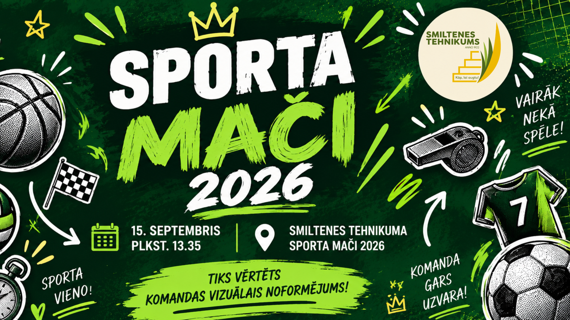 Smiltenes tehnikuma Sporta mači 2026